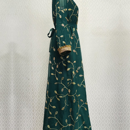 Arab Dubai Embroidery Applique Muslim Party Dinner Robe