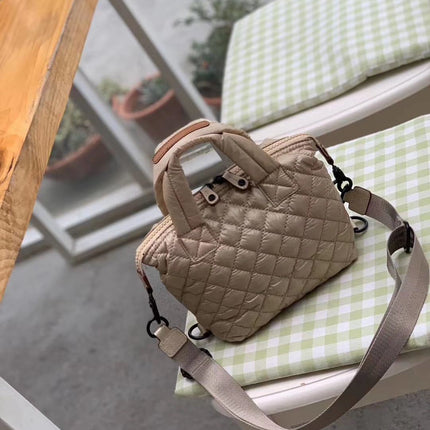 Diamond Ultra-light Space Cotton Textured Nylon Cloth Fashion Casual Portable Shoulder Messenger Bag