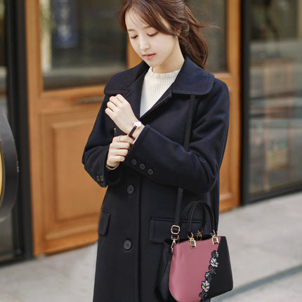 Handbags Fashionable Women's Handbags For Ladies Flower Pattern Crossbody Bags Splicing Color Shoulder Bags