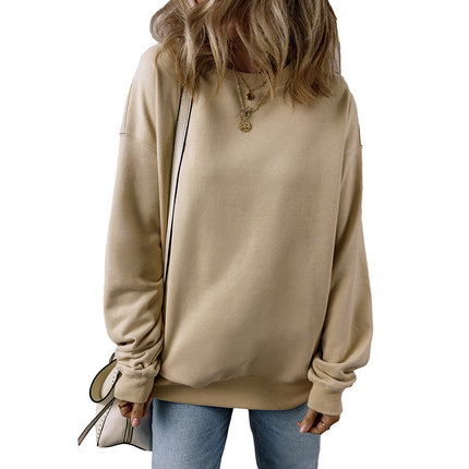 European And American Loose Oversize Laid-back Long Sleeve Sweater Women