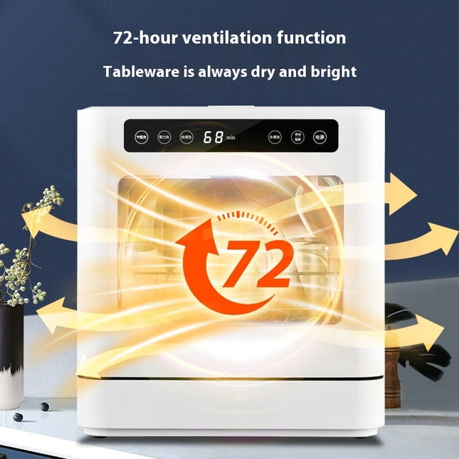 Small Desktop Household Installation-free Automatic Dishwasher