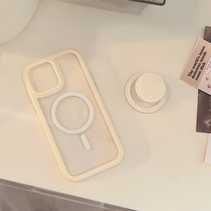 Simple Ins Solid Color Magnetic Bracket 16 Phone Case