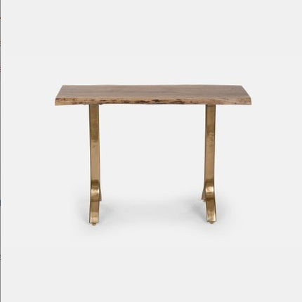 Mrazik Yoho Solid Wood Console Table In Natural Finish