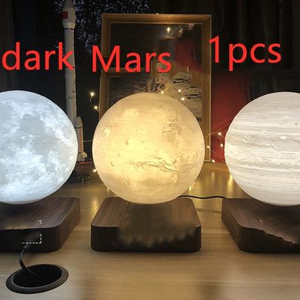 Magnetic Levitation Table Lamp Moon Light 3D Printing Planet Night Light