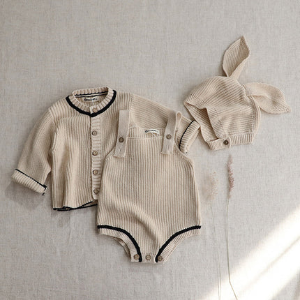 Baby Sweater Romper Children's Clothing Autumn New Newborn Sweater Onesie