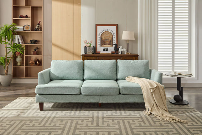 Fabric 3 Seater Couch With 2 USB, Comfortable Sectional Couches And Sofas For Living Room Bedroom Office Small Space, Easy Assembly & Comfy Cushion Cannot Be Sold On Temu