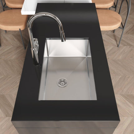 Kitchen Sink 30x19 Multifunctional Undermount Workstation Kitchen Sink S304 Stainless Steel Handmade Modern Single Bowl Kitchen Sink