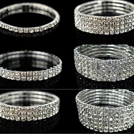 Versatile Diamond Full Diamond Elastic Bracelet