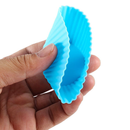 Silicone Muffin Cup High Temperature Reusable Cake Grinding Tool Baking Household Rice Hair Cake Mold