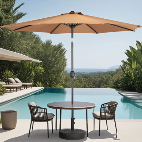 Parasol d'extérieur Novah pour cour intérieure, parfait pour le jardin ou la terrasse, offrant ombre et confort en plein air.