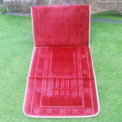 Folding Casual Blanket Portable Prayer Mat With Backrest