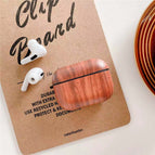 Red brown wood grain / AirPods1 to 2are universal