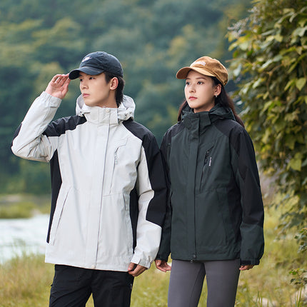 Breathable Mountaineering Suit Stitching Trendy Coat