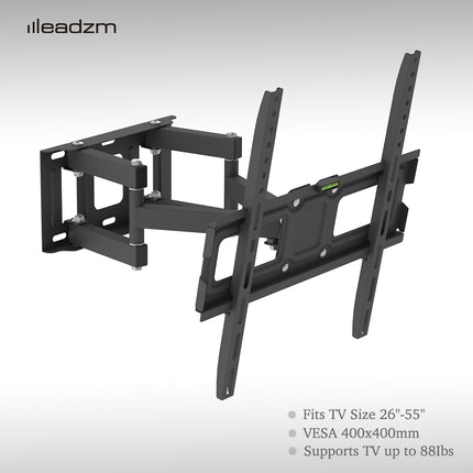 TMDS-105 Up And Down Angle 10 Degrees, Left And Right Angle 30 Degrees, Wall Mounted TV Stand 40kg
