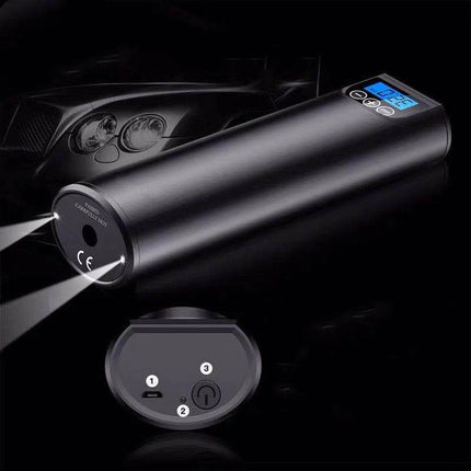 Mini Portable Wireless Car Air Pump, Outdoor Electric Pump, Smart Digital Display Car Tire Air Pump