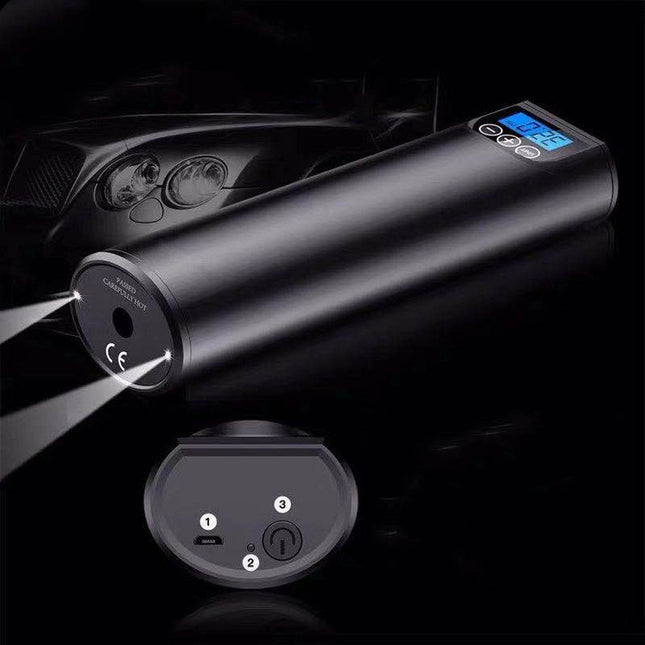 Mini Portable Wireless Car Air Pump, Outdoor Electric Pump, Smart Digital Display Car Tire Air Pump