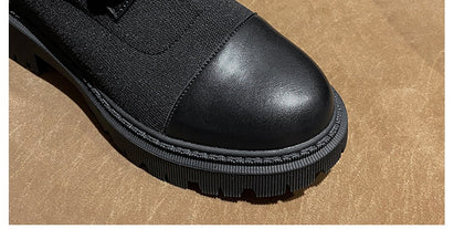 Vintage Metal Buckle Knight Martin Boots