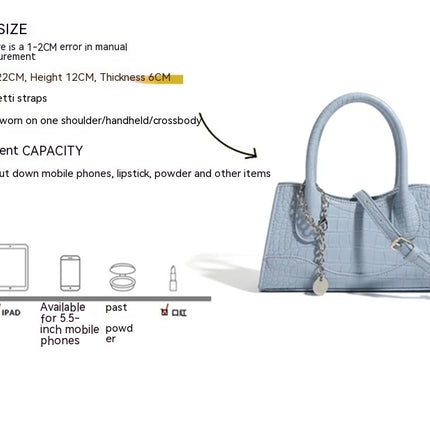 New Minority Fashion Square Solid Color Casual Shoulder Messenger Bag For Women