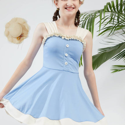 Cool Little  Girls Leisure Hot Spring Swimsuit