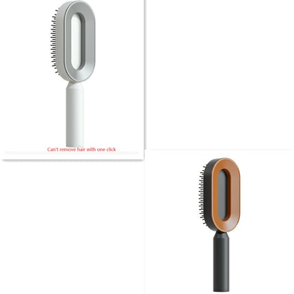 Self Cleaning Hair Brush For Women One-key Cleaning Hair Loss Airbag Massage Scalp Comb Anti-Static Hairbrush - Novah