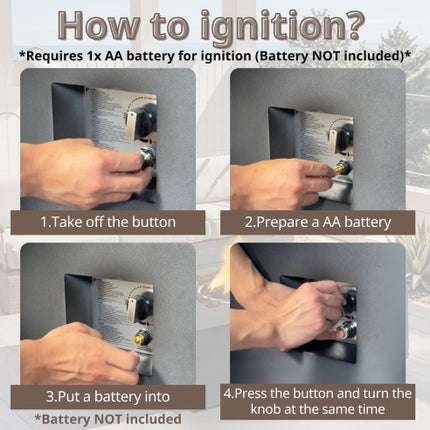 50000 BTU Large Rectangular Stone Gas Fire Pit With Lava Canopy