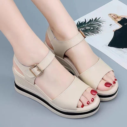 High-rise Sandals With Muffin Bottom