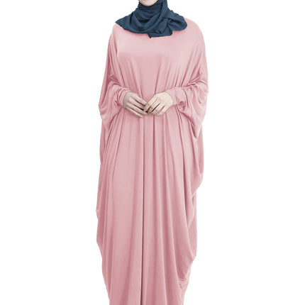 Arab Muslim Casual Clothing Multi-color Bat Sleeve Robe