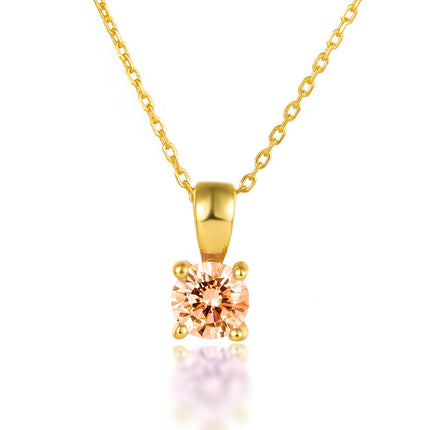 925 Sterling Silver December Birthday Stone Necklace Niche Senior Female