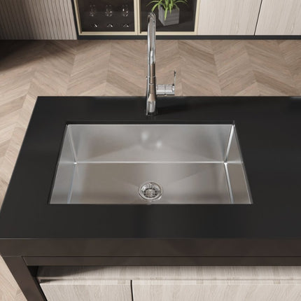 Kitchen Sink 30x19 Multifunctional Undermount Workstation Kitchen Sink S304 Stainless Steel Handmade Modern Single Bowl Kitchen Sink