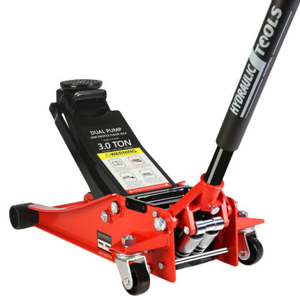 Hydraulic Low Profile Steel Racing Floor Jack With 3 Ton Capacity And Lift Range 3.3 Inches-18.5 Inches Unavailable Platforms- Welfel Temu