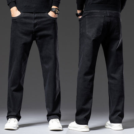 High Elastic Men's Straight Loose Spring And Autumn Jeans