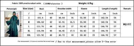 Muslim Fashion Solid Color Robe Abaya Outer Wear Cardigan