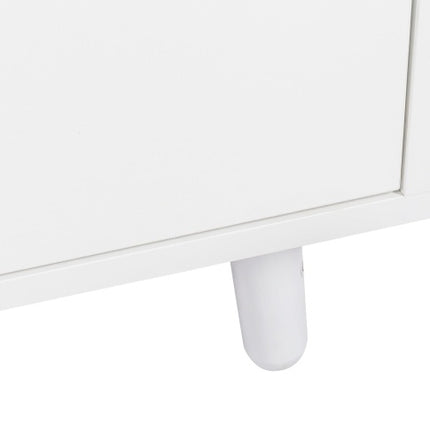 63 W Large Kitchen Hutch Cabinet, Freestanding Pantry Cabinets Storage Kitchen Cupboard With 4 Doors, 4 Drawers & Microwave Shelf, White