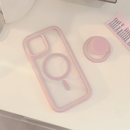 Simple Ins Solid Color Magnetic Bracket 16 Phone Case