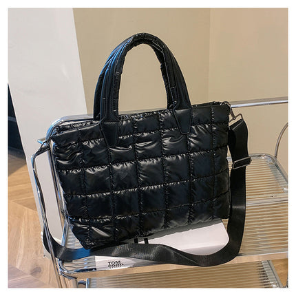 Large Capacity Women's Shoulder Crossbody Cotton Jacket Bag