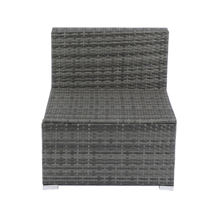 7-Piece Patio Set W Retractable Canopy   Wicker Rattan Sectional Sofa