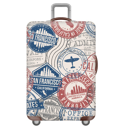 Polyester Suitcase Cover Suitcase Pull Rod